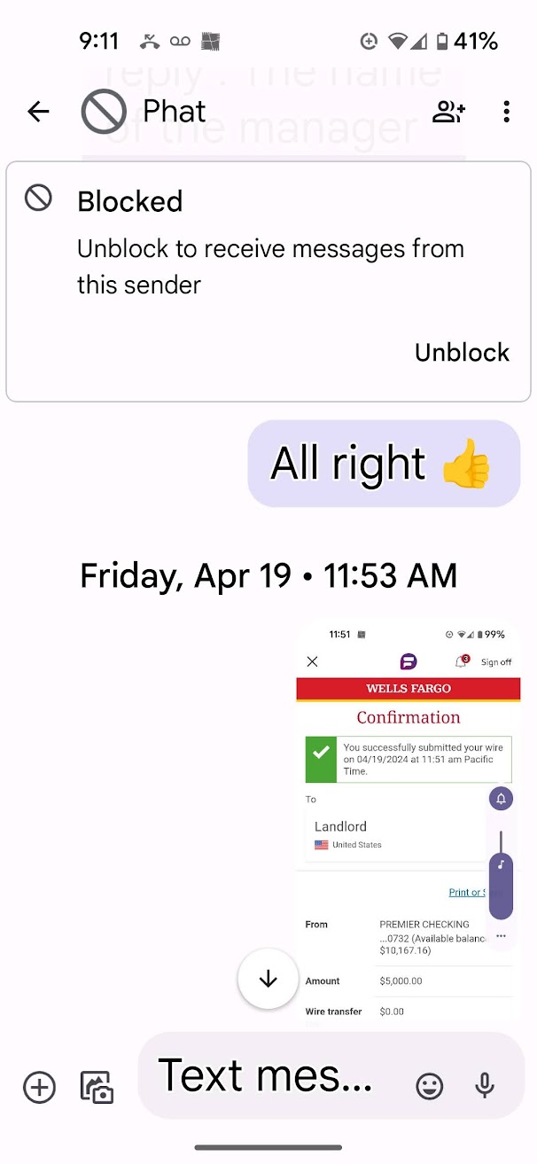 Owner/agent confirmation in May
